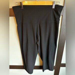 Athleta Elation capris, black, size 1X